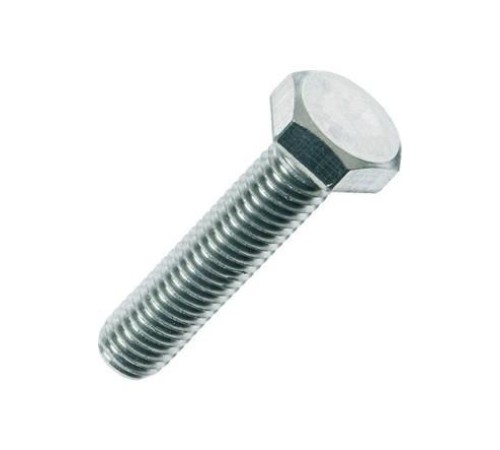 M18X140 Civata DIN 931 8,8 Beyaz Tam Paso