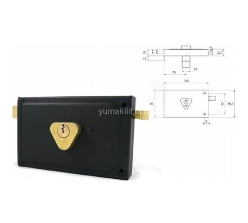 Yuma YM 602 Tirajlı Kilit Kare