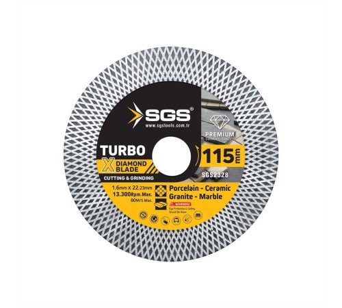 Sgs 2328 Seramik Hassas Fayans Kesici İnce 115X1,6X22