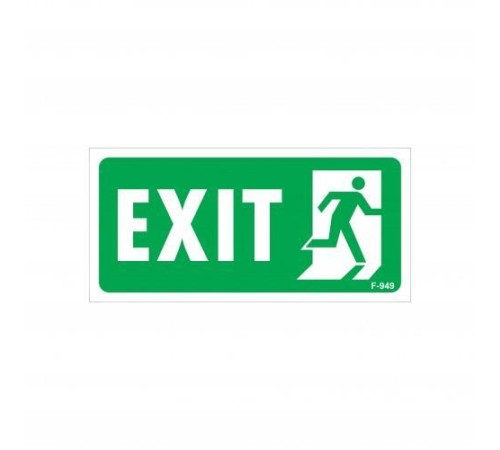 Exit Sağ Uyarı Levhası 17,5x25 KOD:949