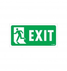 Exit Sol Uyarı Levhası 17,5x25 KOD:950