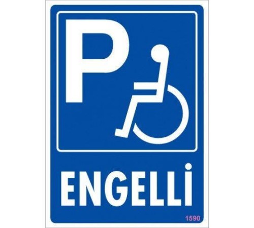 Engelli Uyarı Levhası 25x35 KOD:1590