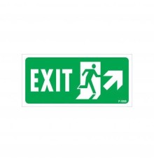 Exit Sağ Yukarı Uyarı Levhası 17,5x25 KOD:959