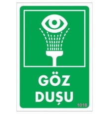 Göz Duşu Uyarı Levhası 17,5x25 KOD:1018