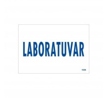 Laboratuvar Uyarı Levhası 17,5x25 KOD:1656