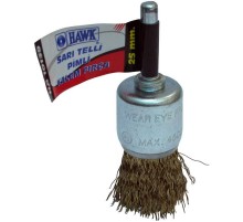 Hawk 10139 25 mm Sarı Telli Pimli Kalem Fırça