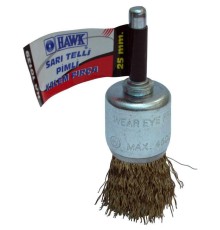 Hawk 10139 25 mm Sarı Telli Pimli Kalem Fırça