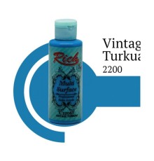 Rich Multi Surface 2200 Wintage Turkuaz Akrilik Boya 120 cc