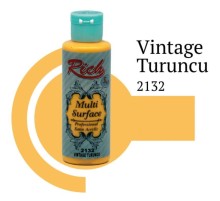 Rich Multi Surface 2132 Vintage Turuncu Akrilik Boya 120 cc