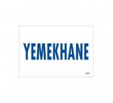 Yemekhane Uyarı Levhası 17,5x25 KOD:1671