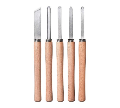 KWB 5 Parça Ahşap Torna Bıçak Seti