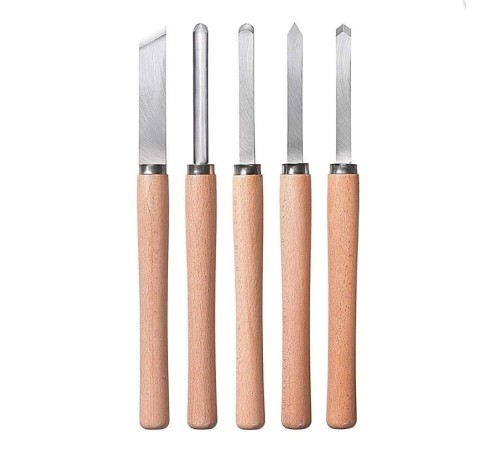 KWB 5 Parça Ahşap Torna Bıçak Seti