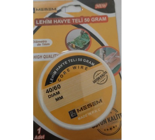 Meşem 4141 Lehim Teli 50 gr 1 mm