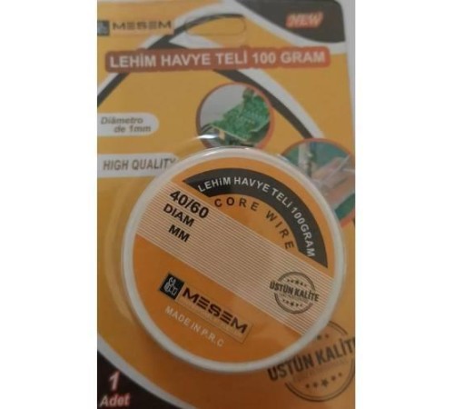 Meşem 4142 Lehim Teli 100 gr 1 mm