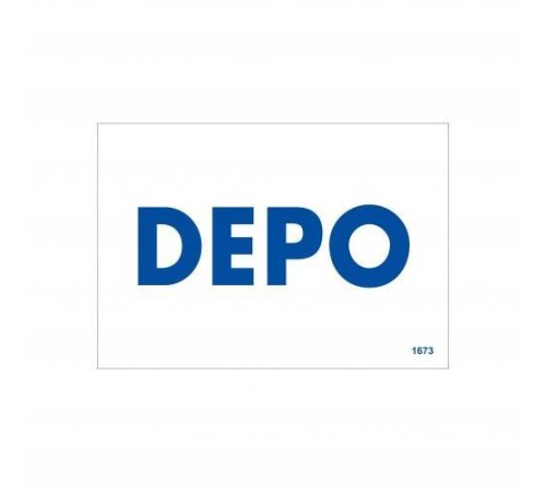 Depo Uyarı Levhası 17,5x25 KOD:1673 Depo Uyarı Levhası 17,5x25 KOD:1673