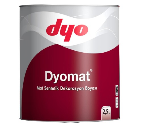 Dyomat Mat Dekorasyon Boyası 0,75 Litre Siyah Dyomat Mat Dekorasyon Boyası 0,75 Litre Siyah