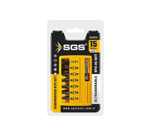 Sgs 3870 Bits Uç Seti 15 Parça