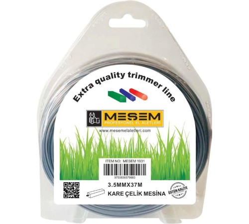 Meşem 1931 Kare Tırpan Misinası 3,5 mm 37 Metre