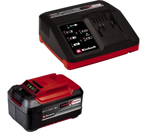 Einhell Power X-Change 5,2 Ah Akü ve Şarj Cihazı Seti Einhell Power X-Change 5,2 Ah Akü ve Şarj Cihazı Seti