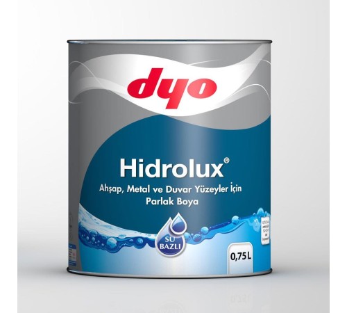 Dyo Hidrolüx 0,75 Litre Beyaz Su Bazlı Ahşap Metal Boyası