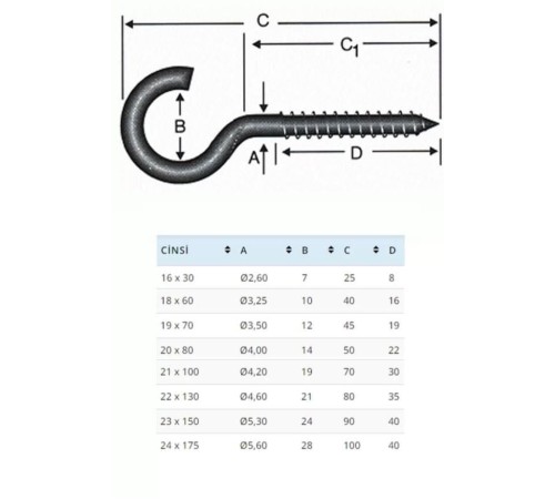 BA23150 23X150 Açık Piton 10 Adet BA23150 23X150 Açık Piton 10 Adet