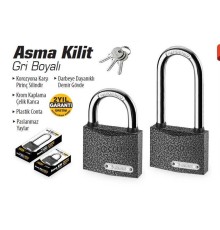 SGS 1331 Gri Asma Kilit Uzun 38 mm