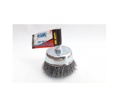 Hawk HA11145 Pimli Gri Tel Çanak Fırça 50 mm Hawk HA11145 Pimli Gri Tel Çanak Fırça 50 mm