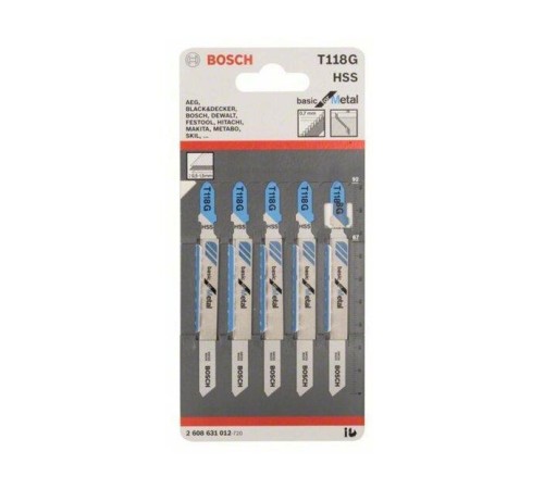 Bosch T118G Metal Dekupaj Testere Bıçağı 5 Parça
