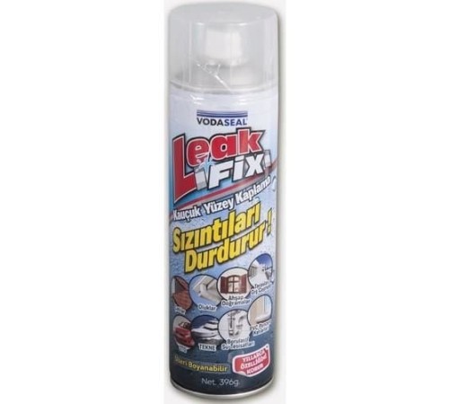 Vodaseal Leak Fix Kauçuk İzolasyon Spreyi 396 gr Şeffaf Vodaseal Leak Fix Kauçuk İzolasyon Spreyi 396 gr Şeffaf