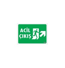 Acil Çıkış Uyarı Levhası 17,5x25 KOD: 946