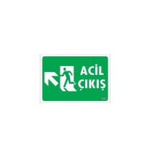 Acil Çıkış Uyarı Levhasi 25x35 KOD: 947