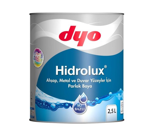 Dyo Hidrolüx 2,5 Litre Beyaz Su Bazlı Ahşap Metal Boyası