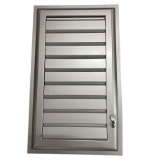 Plastik Menfez 25X45 Gümüş Banyo WC Havalandırma