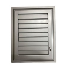 Plastik Menfez 30X30 Gümüş Banyo WC Havalandırma