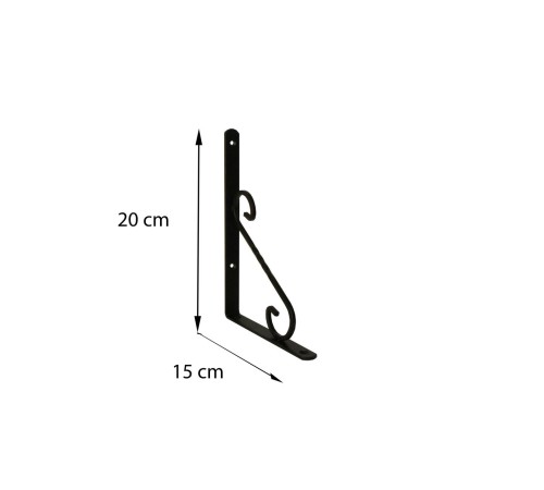 Ferforje Raf Altı No:2 Siyah Ferforje Raf Altı No:2 Siyah