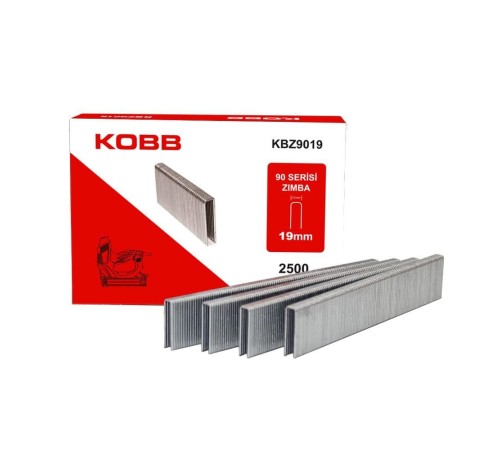Kobb KBZ9019 19 mm 2500 Adet U Zımba Teli Kobb KBZ9019 19 mm 2500 Adet U Zımba Teli