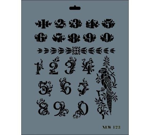 Rich New Seri N-123 Stencil 35x25 cm Rich New Seri N-123 Stencil 35x25 cm