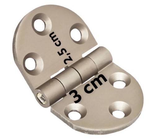 Yüksel Oval Alüminyum Kasa Menteşesi 3 cm Yüksel Oval Alüminyum Kasa Menteşesi 3 cm