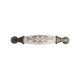 Klasik Silindir Kulp Antik Sarı 96 mm