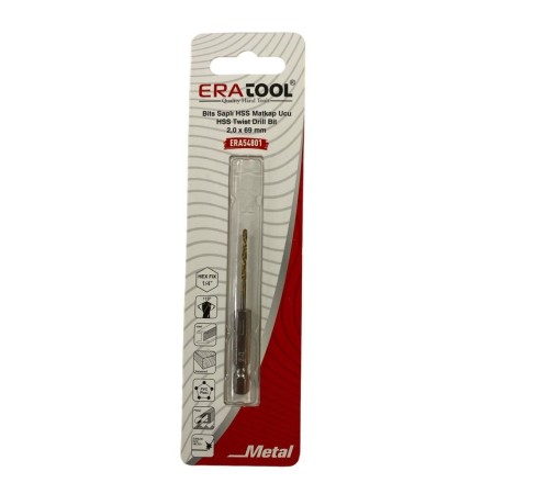 Eratool 54801 Altıgen Hss Matkap Ucu 2X69 mm Eratool 54801 Altıgen Hss Matkap Ucu 2X69 mm