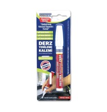 Vodaseal Çift Uçlu Su Bazlı Kokusuz Kalıcı Derz Kalemi Beyaz