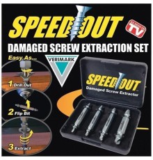 Speed Out Hasar Görmüş Vida Çıkarıcı 4 Parça