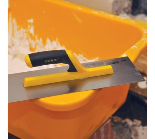 Dekor 093 Alçı Malası Plastik Açık Saplı 35 cm Dekor 093 Alçı Malası Plastik Açık Saplı 35 cm