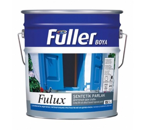 Fulux Sentetik Parlak Boya 0,25 Litre Boncuk Mavi Fulux Sentetik Parlak Boya 0,25 Litre Boncuk Mavi