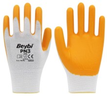 Beybi PN3 Nitril Sarı İş Eldiveni No:10 1 Çift