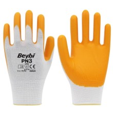 Beybi PN3 Nitril Sarı İş Eldiveni No:10 1 Çift