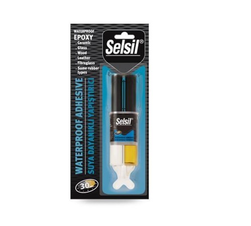 Selsil Suya Dayanıklı Epoksi Şeffaf Yapıştırıcı 28 gr Selsil Suya Dayanıklı Epoksi Şeffaf Yapıştırıcı 28 gr