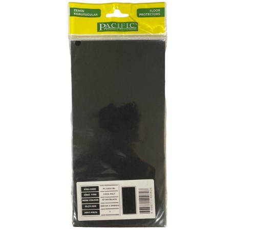 Pacific 6024 BL Yapışkanlı Keçe 120 mm X 240 mm Siyah Pacific 6024 BL Yapışkanlı Keçe 120 mm X 240 mm Siyah
