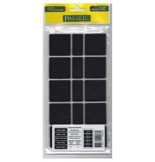 Pacific 6040 BL Yapışkanlı Keçe  40 mm X 40 mm Siyah
