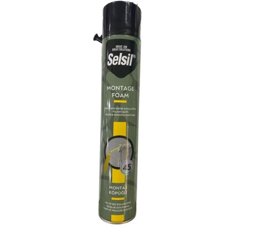 Selsil Tam Dolum Poliüratan Montaj Köpüğü 845 gr Selsil Tam Dolum Poliüratan Montaj Köpüğü 845 gr